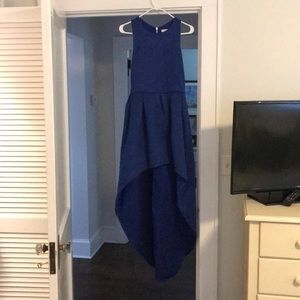 ALEXIS asymmetrical cobalt blue dress size M